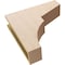Ekena Millwork 5"W x 20"D x 20"H Thin Monterey Rough Cedar Woodgrain TimberThane Corbel, Primed Tan CORUR05X20X20MONRCPR - alternate 5